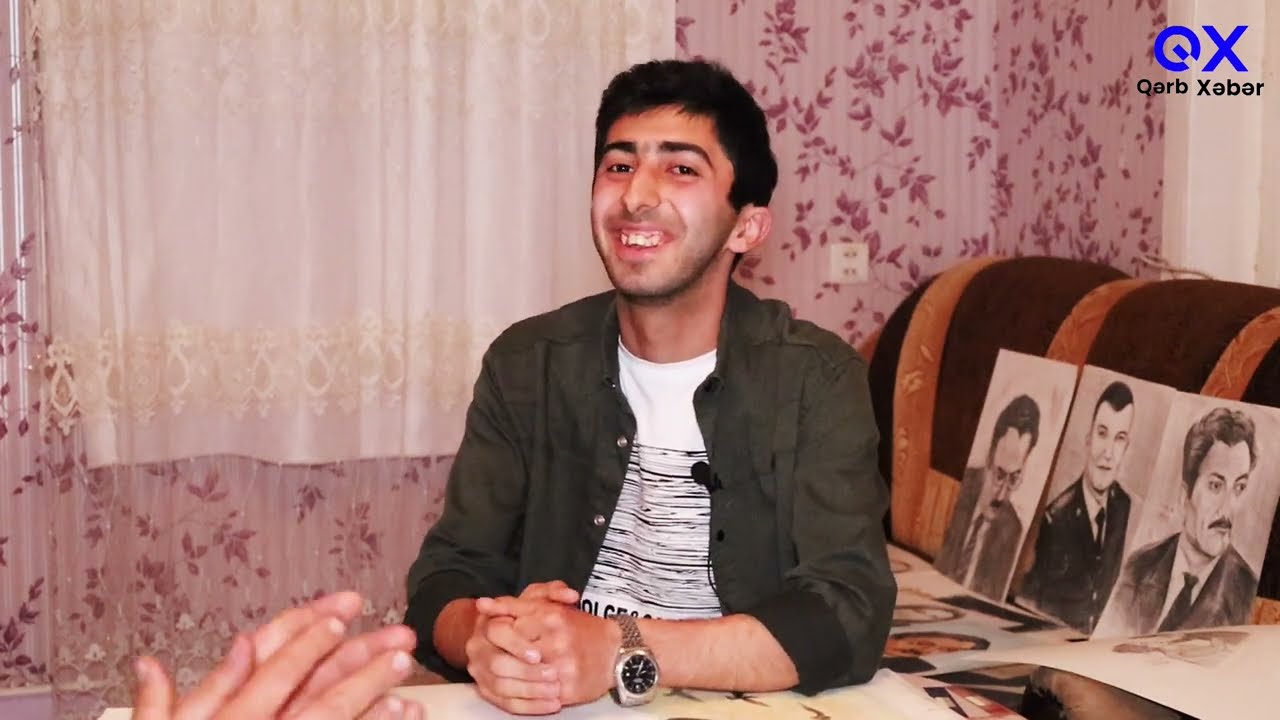 Qazaxlı solaxay rəssam -Namiq Aydınov