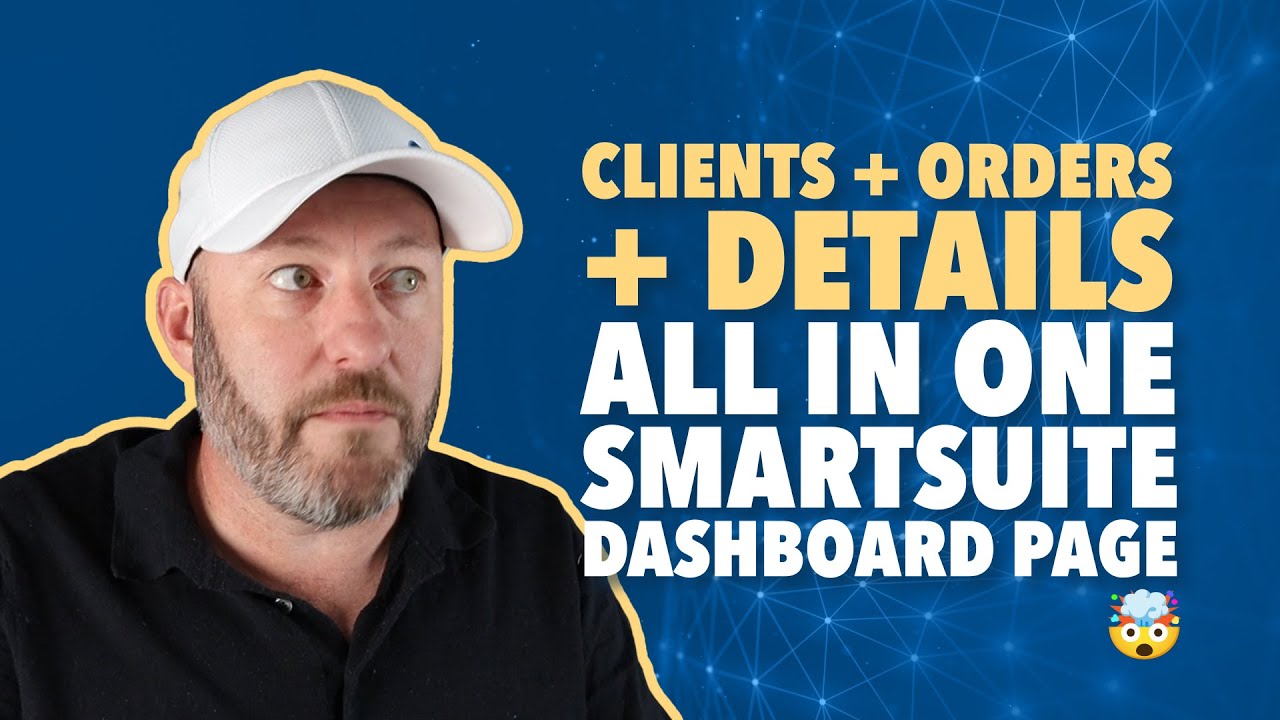 Clients + Orders + Details all in one SmartSuite Dashboard Page 🤯