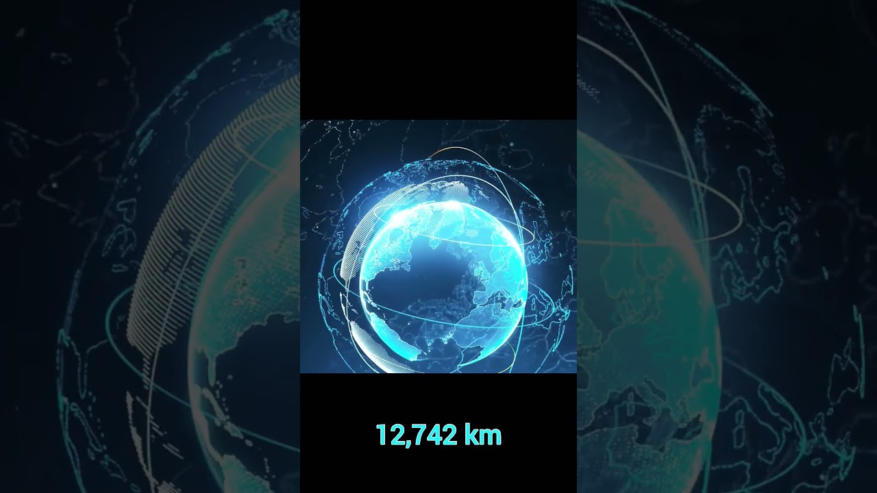 The Earth's diameter is approximately 12,742 kilometers | #facts