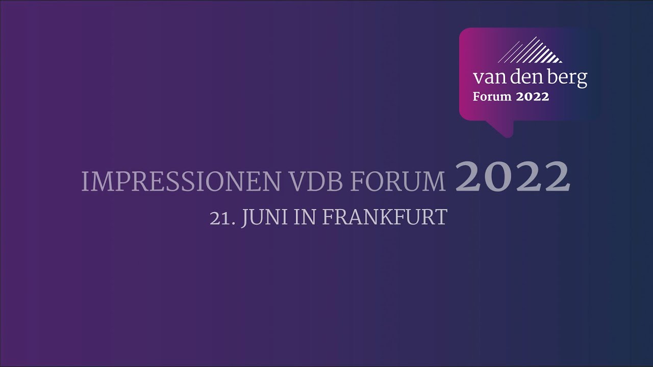 Impressionen vdb Forum 2022