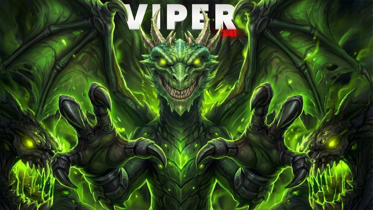 НА НЕМ НЕВОЗМОЖНО ПРОИГРАТЬ | ВАЙПЕР ИМБА ПАТЧА 7.41| Viper Dota2 7.41c