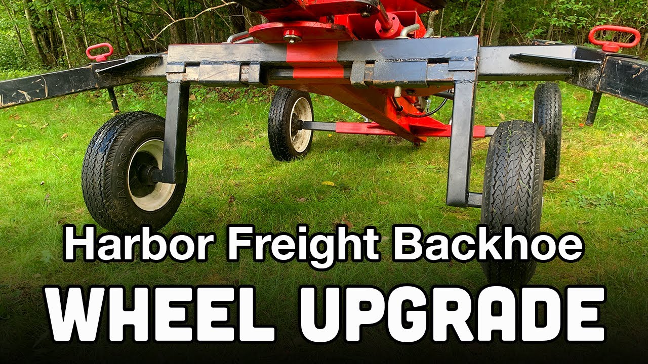 Установка дополнительных колес на экскаватор-траншеекопатель Harbor Freight