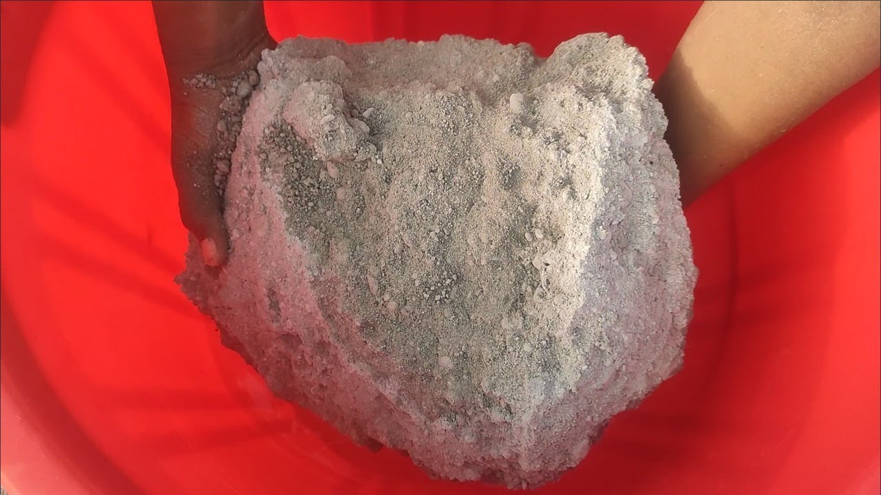 |ASMR| Huge chunks of grainy sand cement crumbling in lots of water | #255 | Aus Asmr