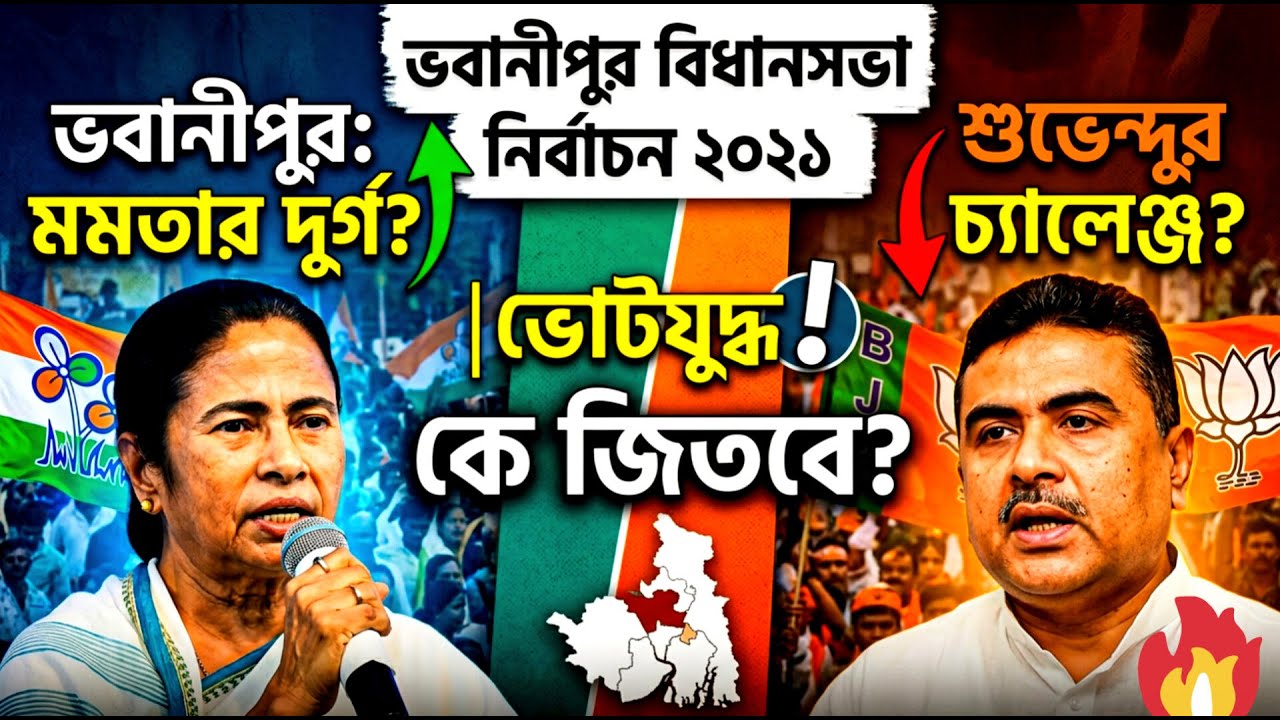 মমতা vs শুভেন্দু কার দখলে ভবানীপুর। #bengalinews #tmcvsbjp #westbengalnews