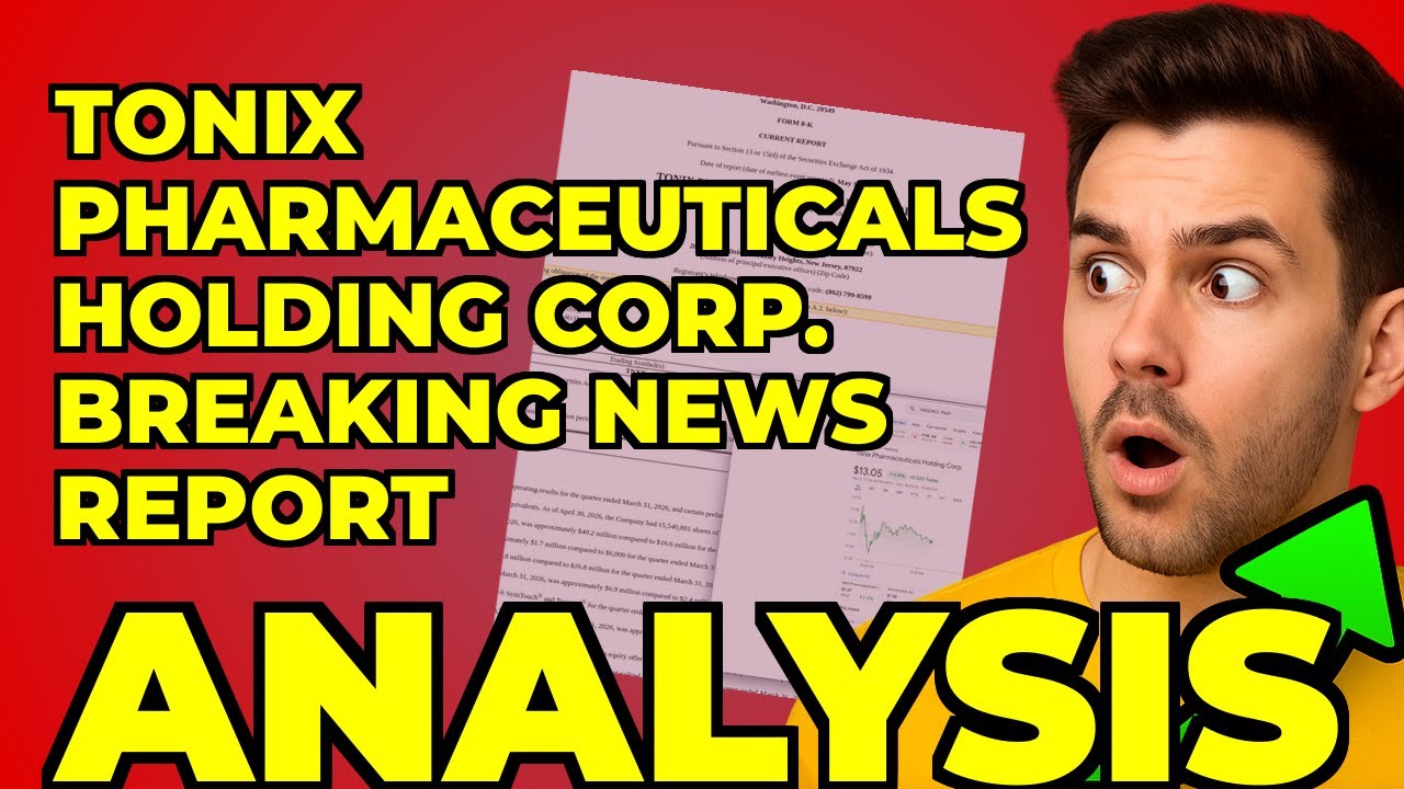 TONIX Pharmaceuticals 8-K: My Cash Runway Update