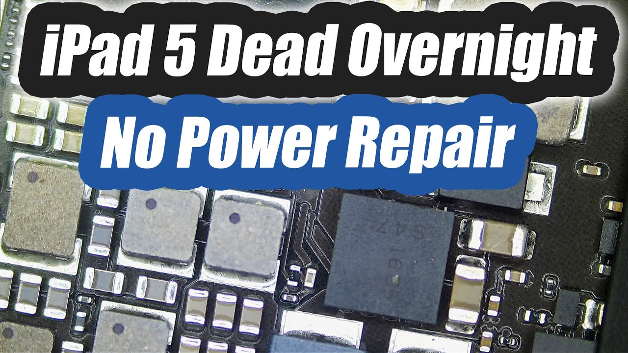 iPad 5 not turning on - No Power Repair - Weird 1 Amp Short Circuit