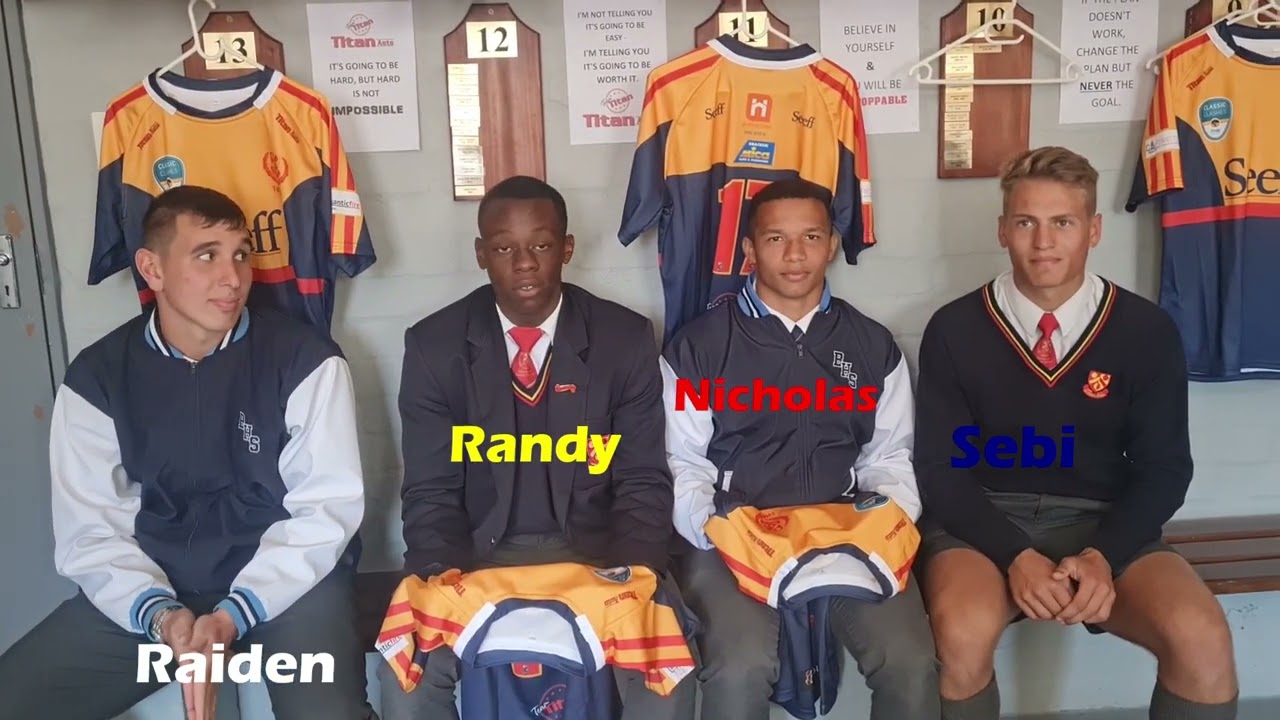 Brackenfell High School First XV Jersey reveal.