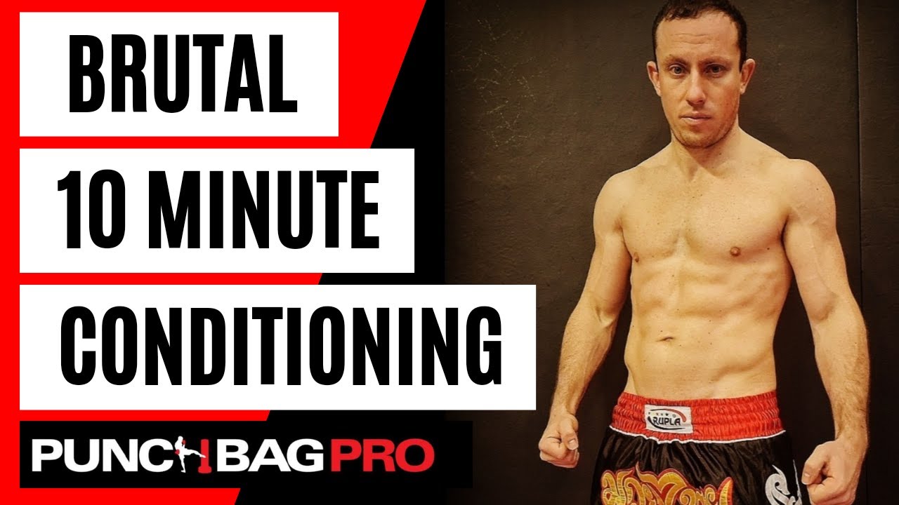 BRUTAL 10 Minute Punch Bag Conditioning Workout For Kickboxing