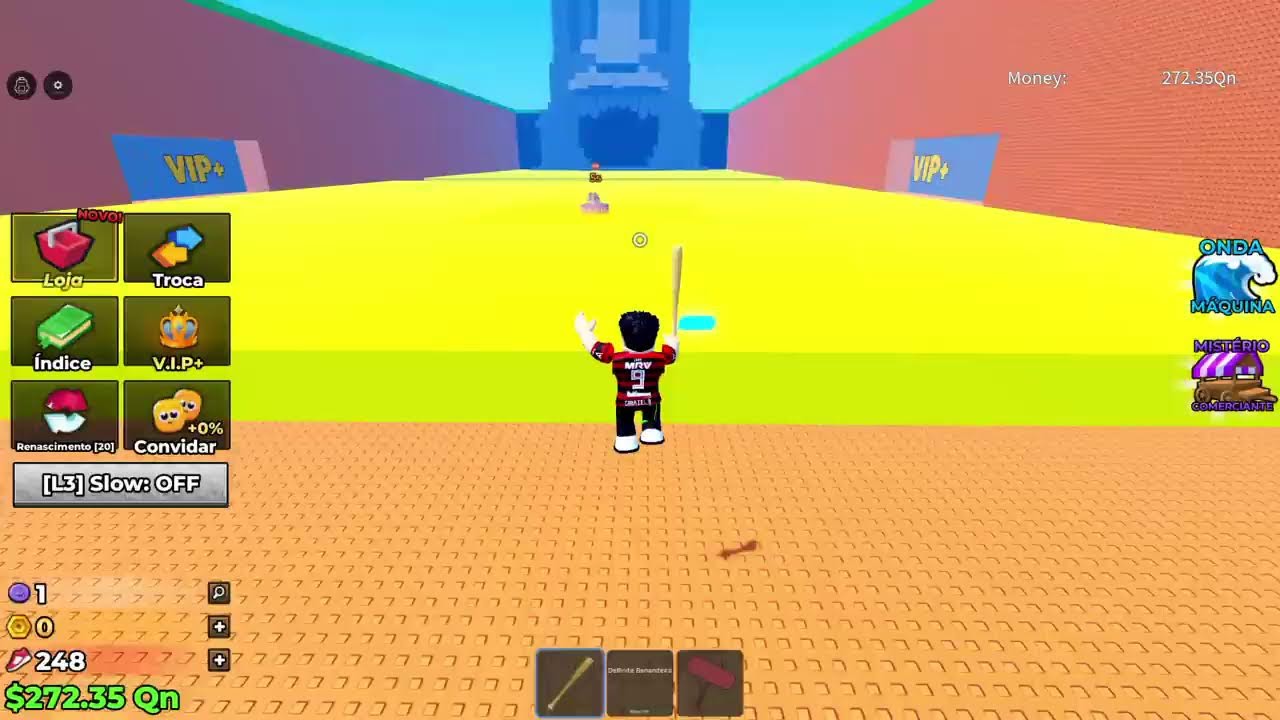 Jogando roblox