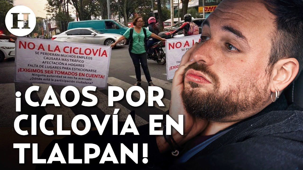 &iquest;Nueva ciclov&iacute;a afectar&aacute; a Tlalpan? Comerciantes y vecinos denuncian molestias por obras en Calzada