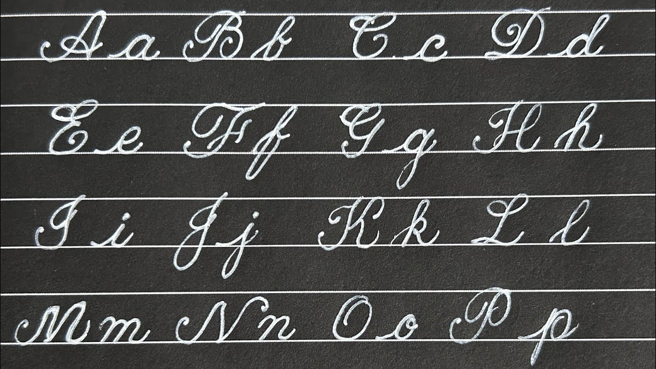 Practice basic skills of writing cursive handwriting letter for beginners A to Z /basic handwriting