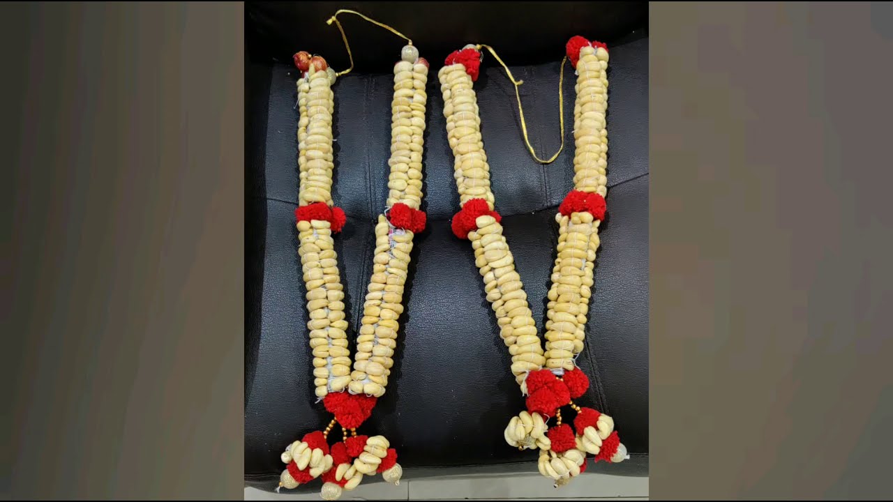 Cashew Dry fruit garland making| Holi mala for god | How to tie Cashew nut Garland |முந்திரி மாலை