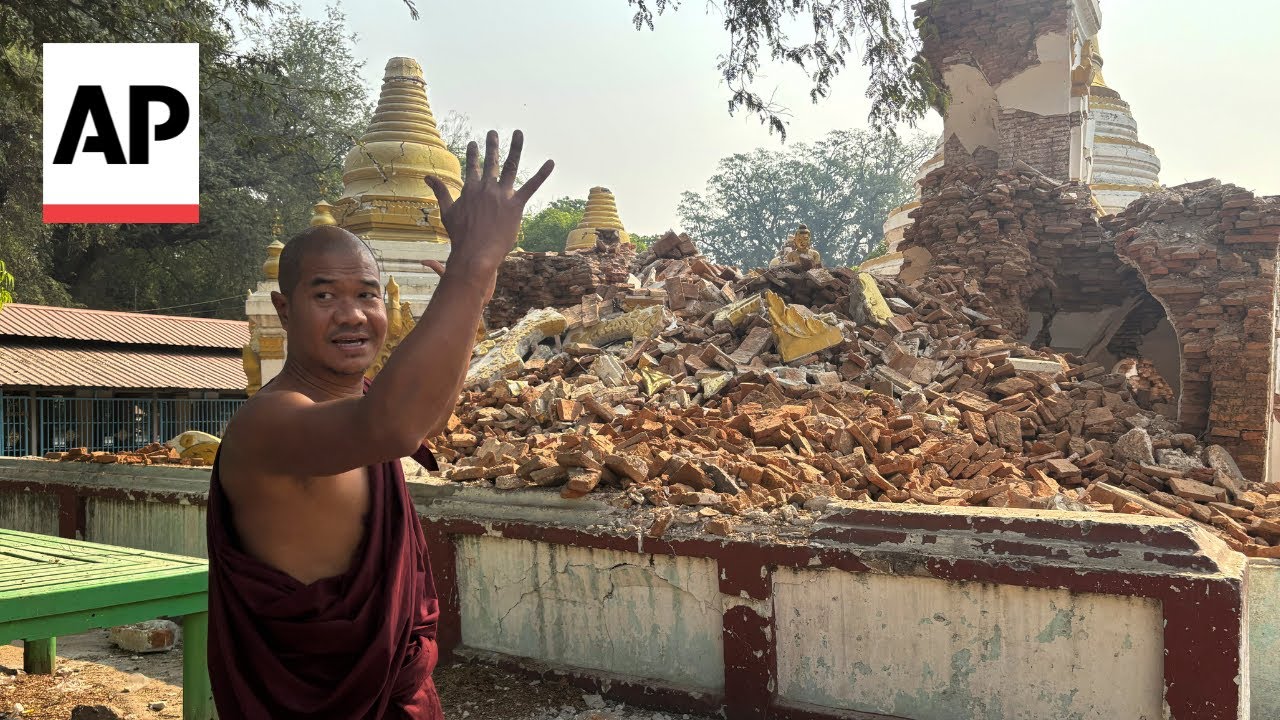 Damage in Mandalay as the death toll in last week&rsquo;s earthquake passes 2,700
