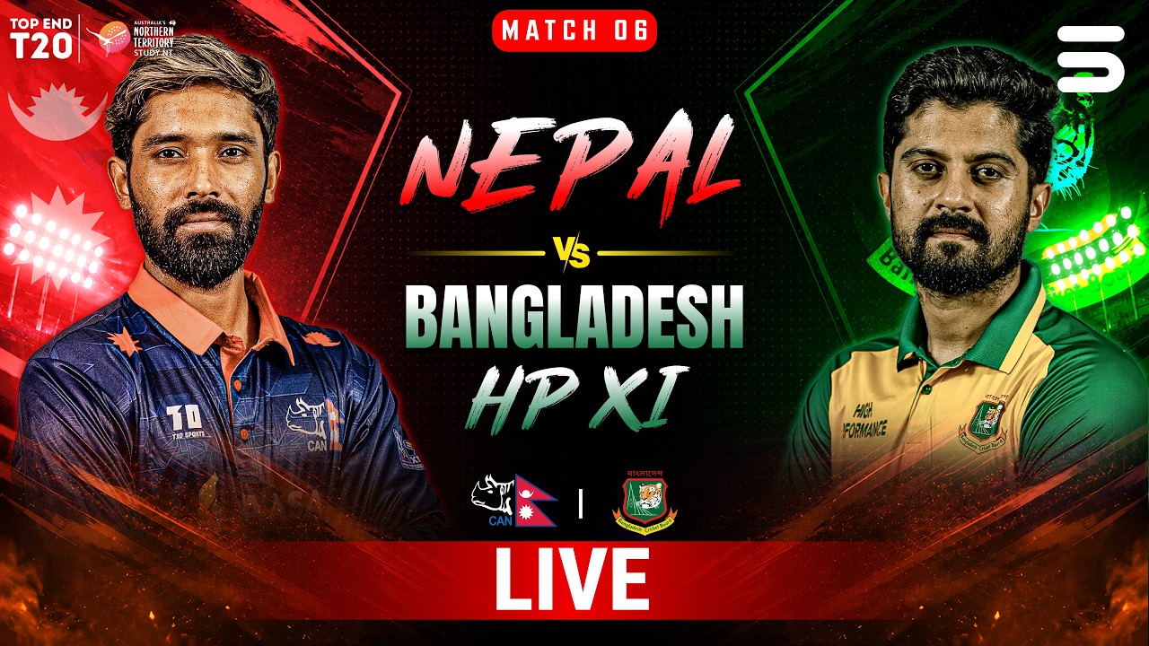 Live | Nepal vs Bangladesh | Match 6 | TIO Stadium | Top End T20 Series 2026 | ZP1J