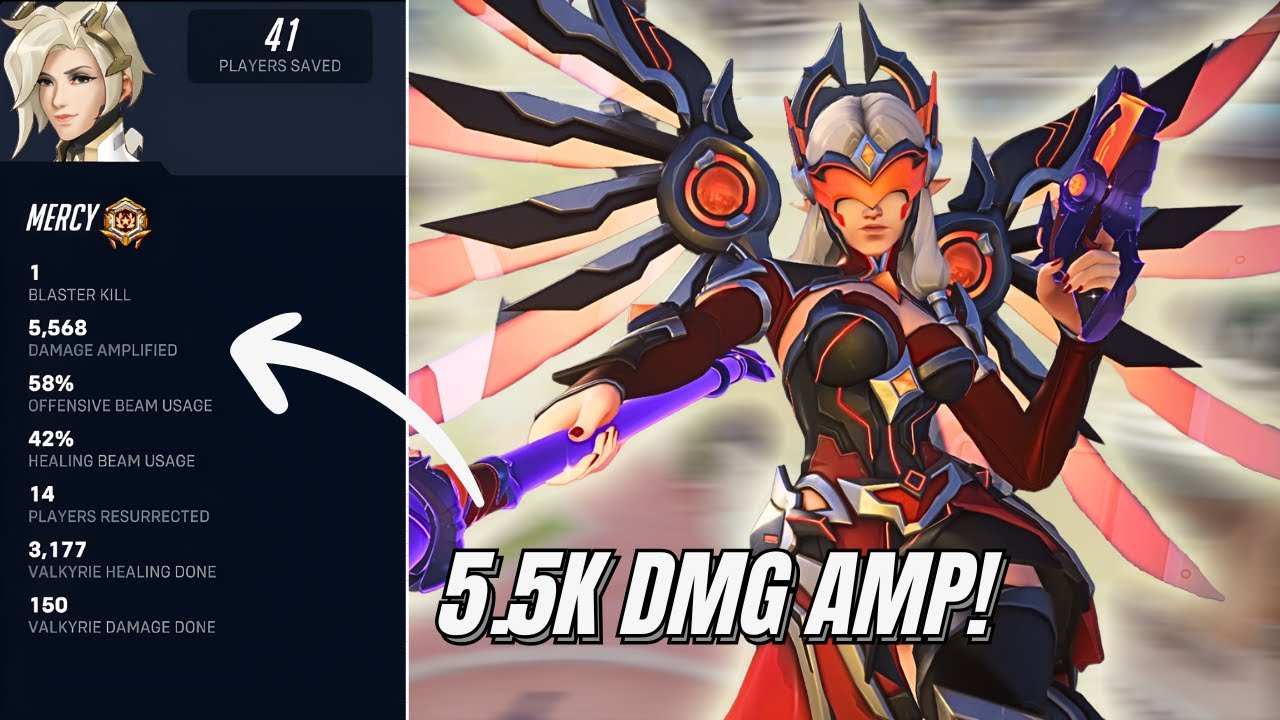 5.5K DMG AMP with Mercy 😲 - Overwatch 2
