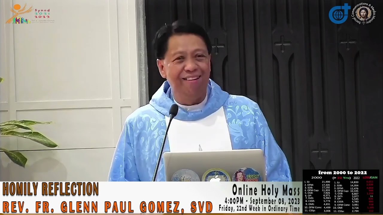 Homily Reflection of Rev. Fr. Glenn Paul Gomez, SVD