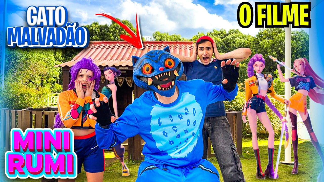 O FILME DO GATO MALVADÃO DAS GUERREIRAS DO KPOP CHEGOU NA CIDADE DOS VILÕES E QUER LEVAR A MINI RUMI