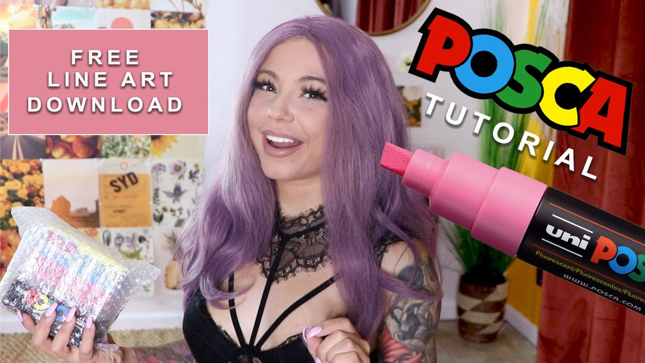 POSCA Pen Demo/Tutorial ! Tips, Tricks & My Process