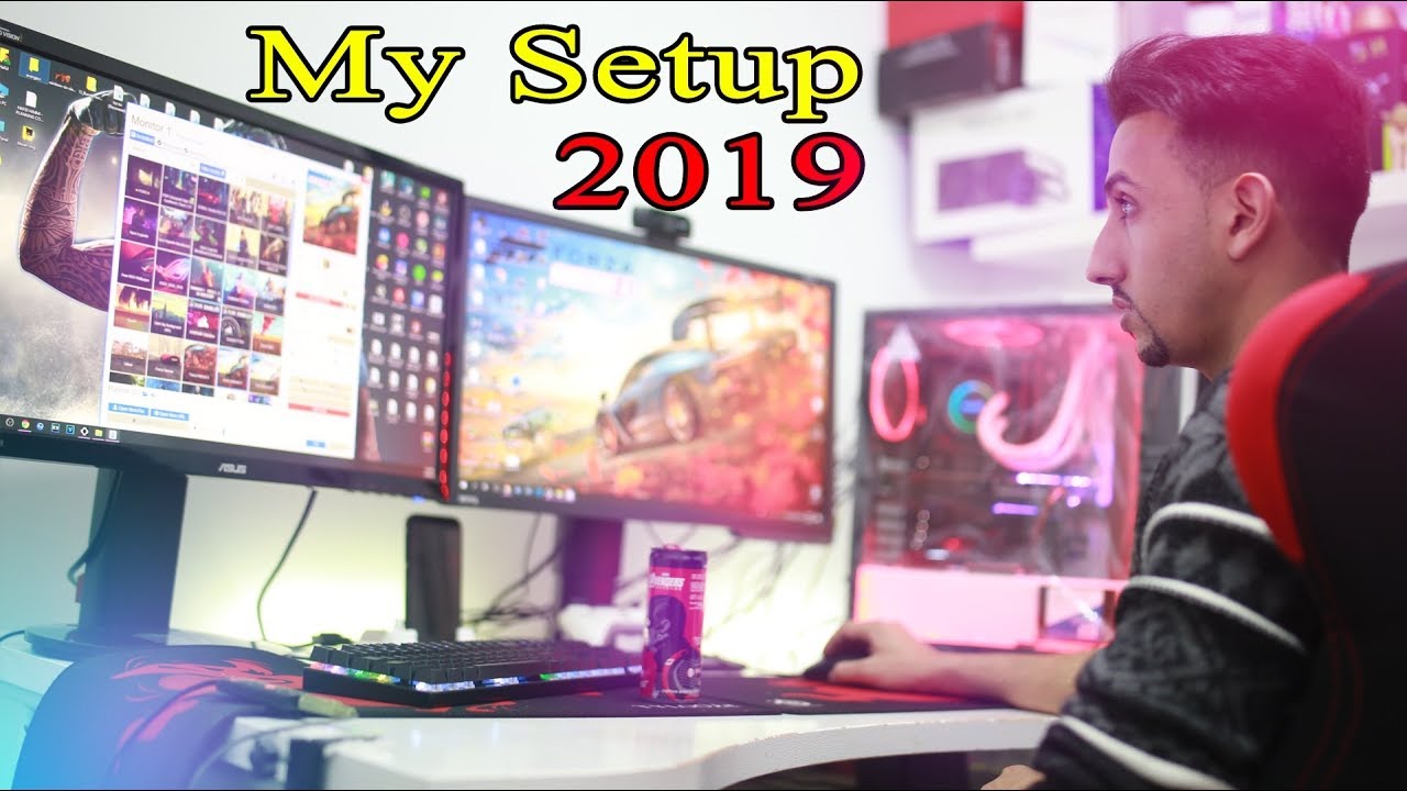 و اخيراً السيت اب الجديد😍+ترتيب مكتبي 🔥  Finally My Setup 2019