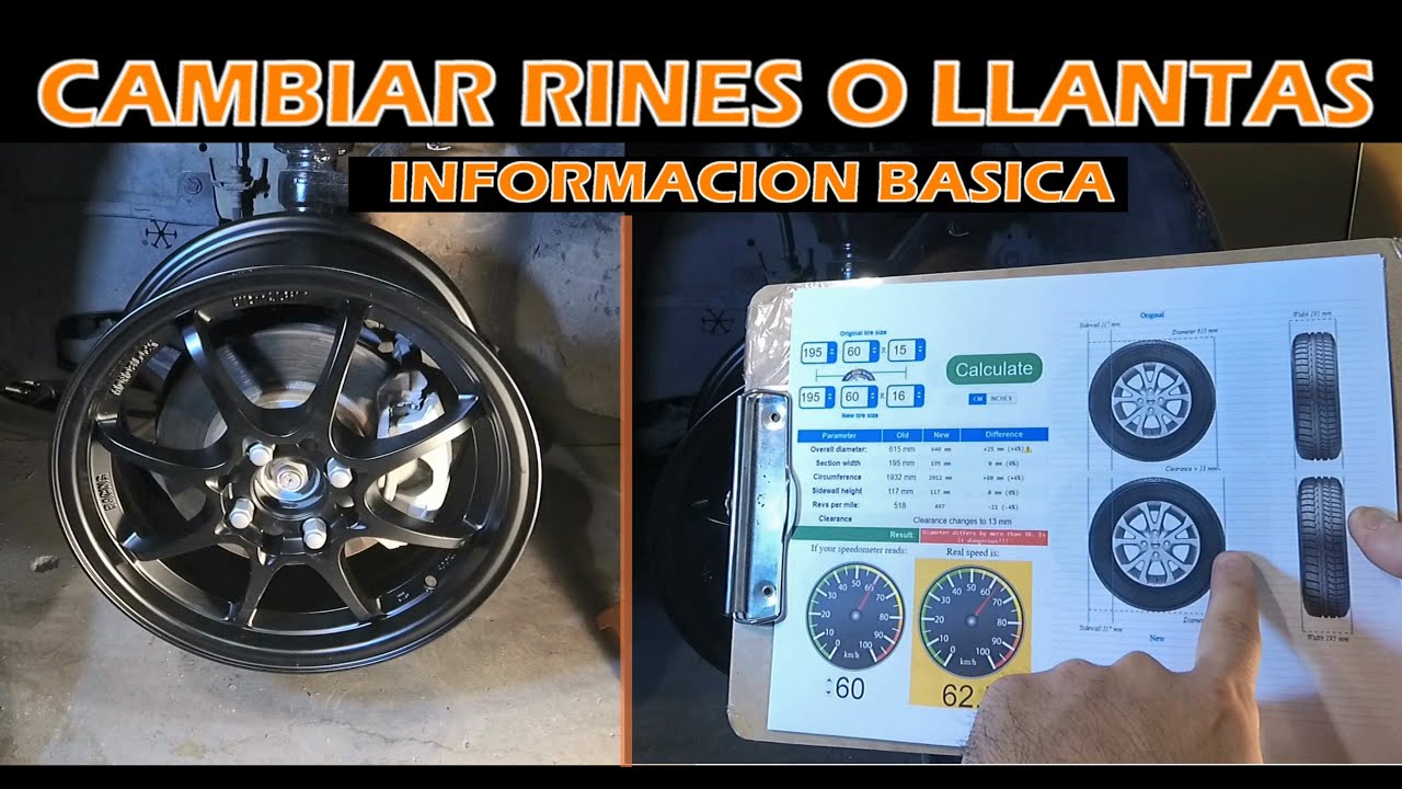 Lo que se ocupa saber antes de cambiar rines y llantas (detallado para principiantes)
