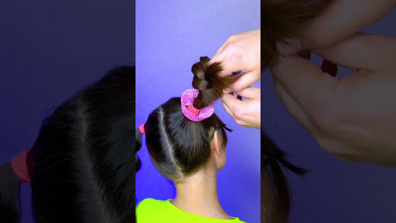 DIY Cupcake Hair! ✨ Easy & Cute for Kids! #kidsvideo