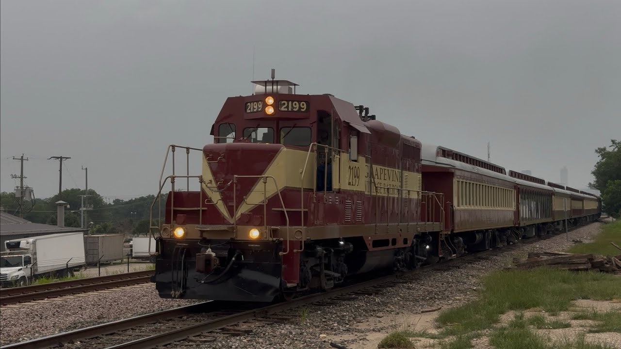 Grapevine Vintage Railroad and TEXRail Trains 5/17/25 (Ft. Nathan P5 on GVRX 2199 “Vinny”)