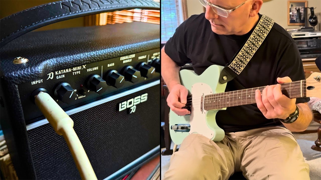 BOSS Katana Mini X Rechargeable Guitar Amplifier Demo