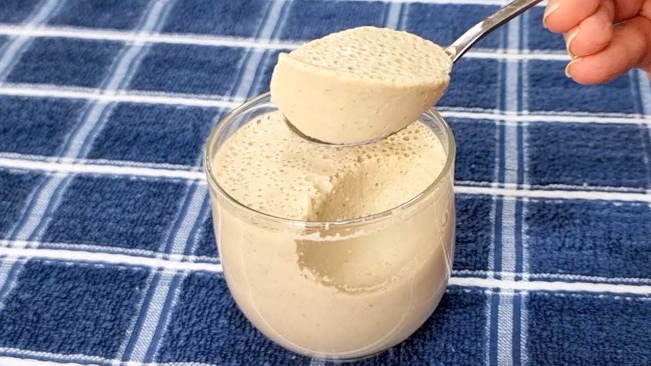 Only 3 INGREDIENTS! Delicious and Healthy - NO SUGAR, NO CREAM, NO CONDENSED MILK - Quick and Easy