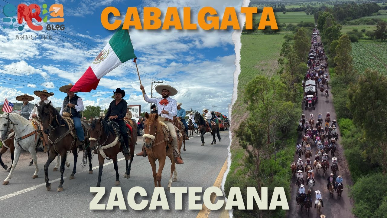 Cabalgata en Villanueva, Zacatecas, una tradición ranchera con tamborazo