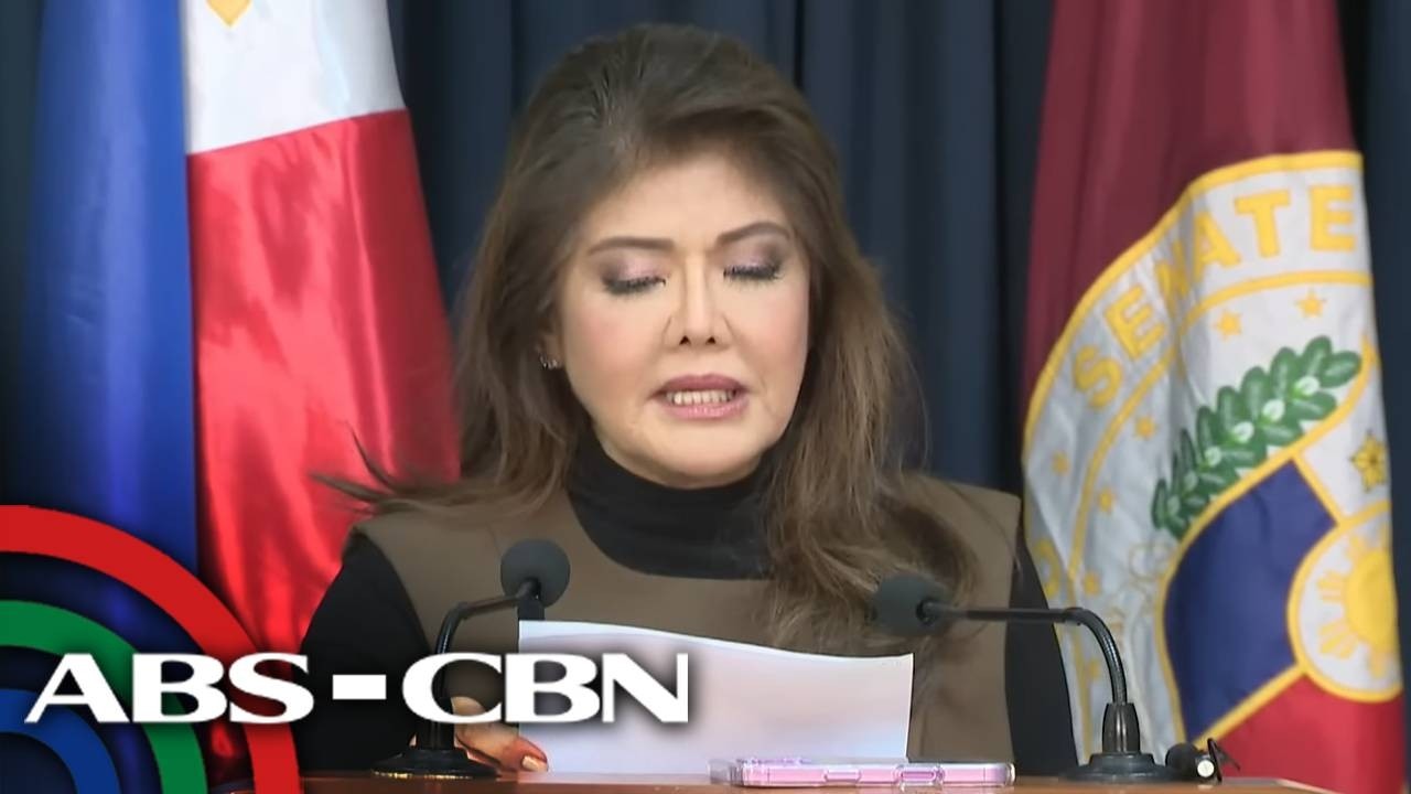 LIVE: Senator Imee Marcos holds press briefing | February 25, 2025