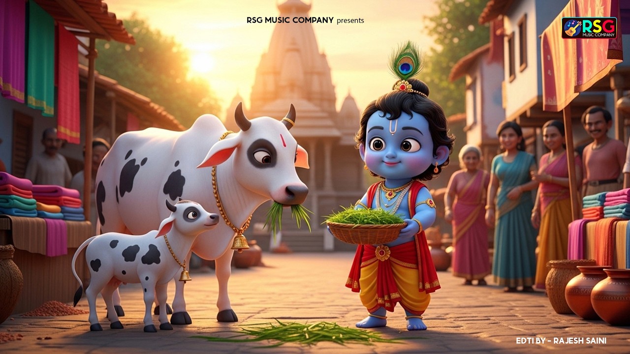 Little Krishna Song छोटी छोटी गैया - Choti Choti Gaiya Chote Chote Gwal | Krishna Song