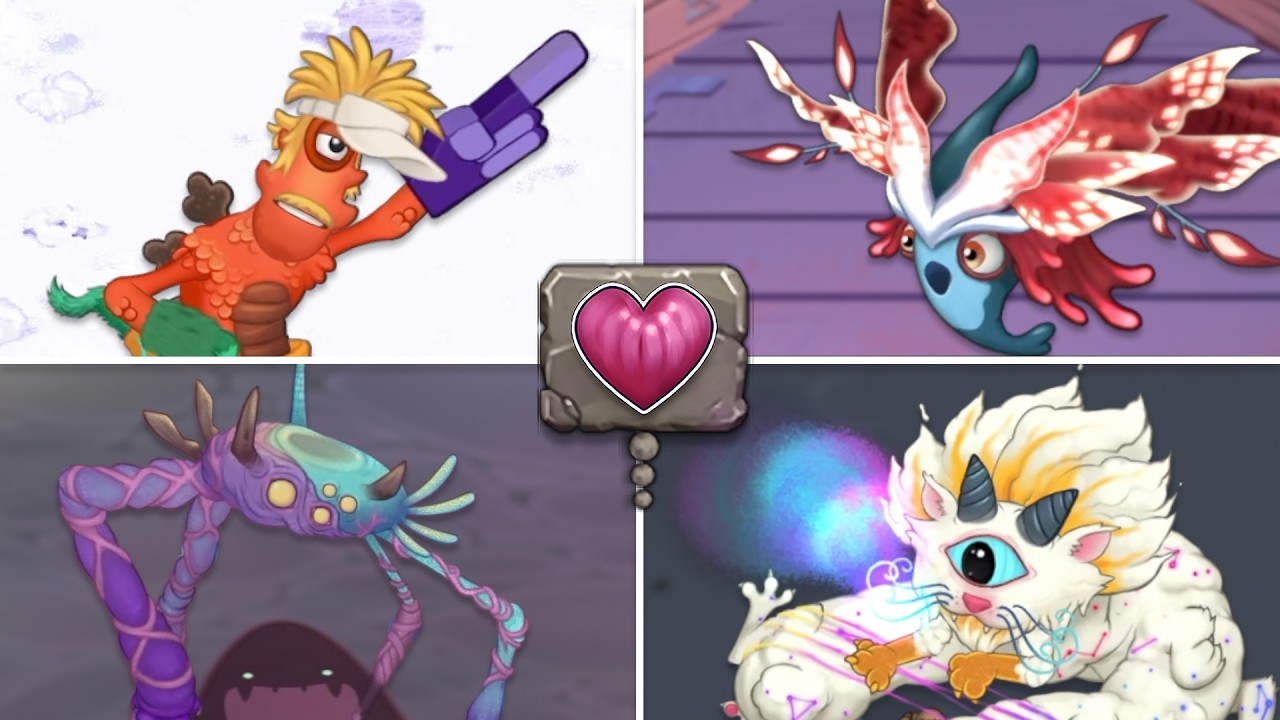 Vawk, bbdek$tr, Rare Pentumbra & Epic Cataliszt - All Animations & Breeding (My Singing Monsters)