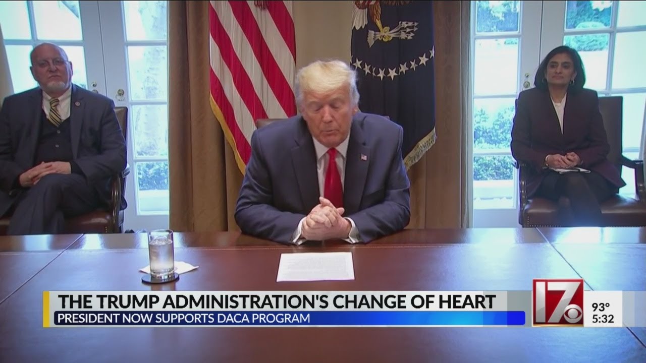 Trump shifts to now support DACA program