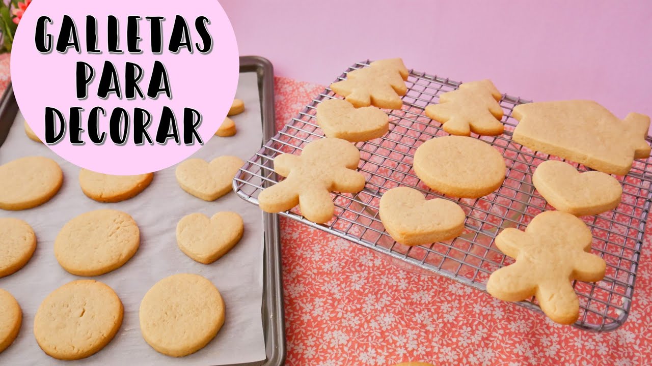 Galletas Para Decorar | Galletas de mantequilla | Ale Hervi