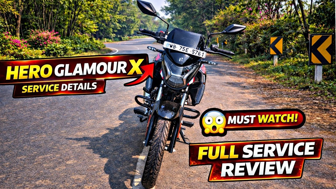 Hero Glamour X Second Service Experience 🔧 | Cost, Problems & Reality