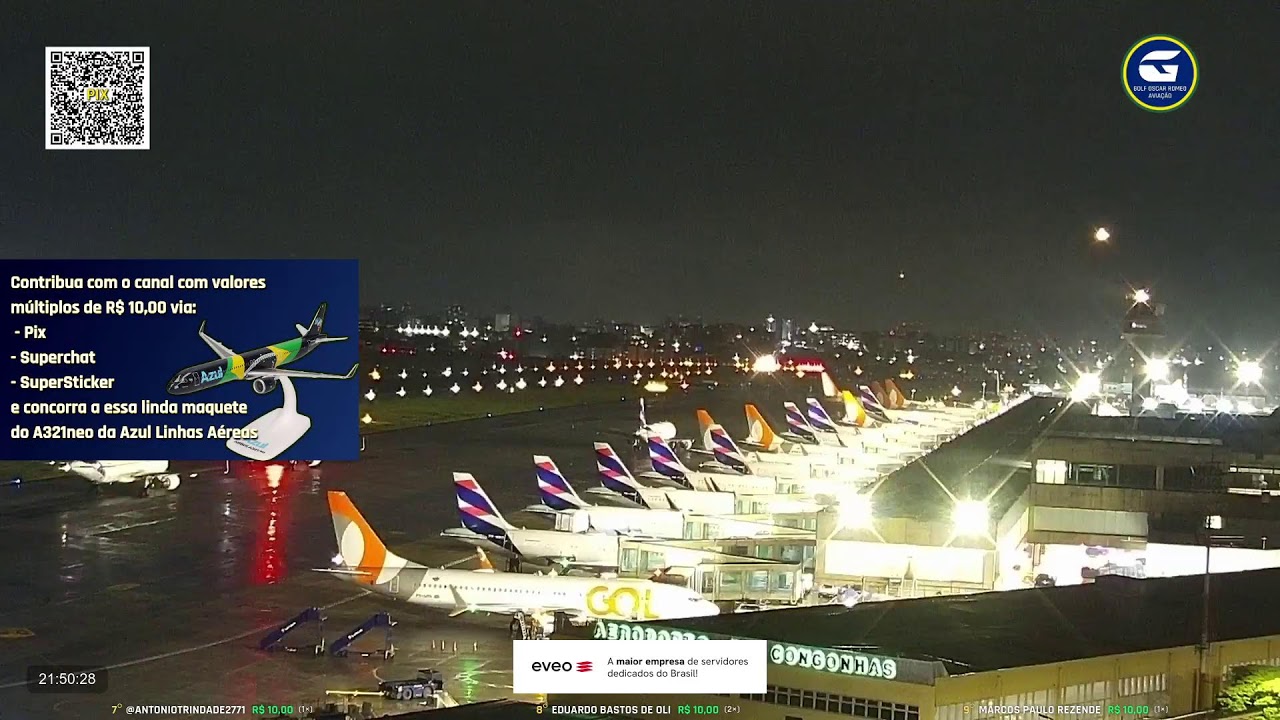 SBSP LIVE #1 - Aeroporto de S&atilde;o Paulo AO VIVO - CGH Airport - 10/02 Manh&atilde;