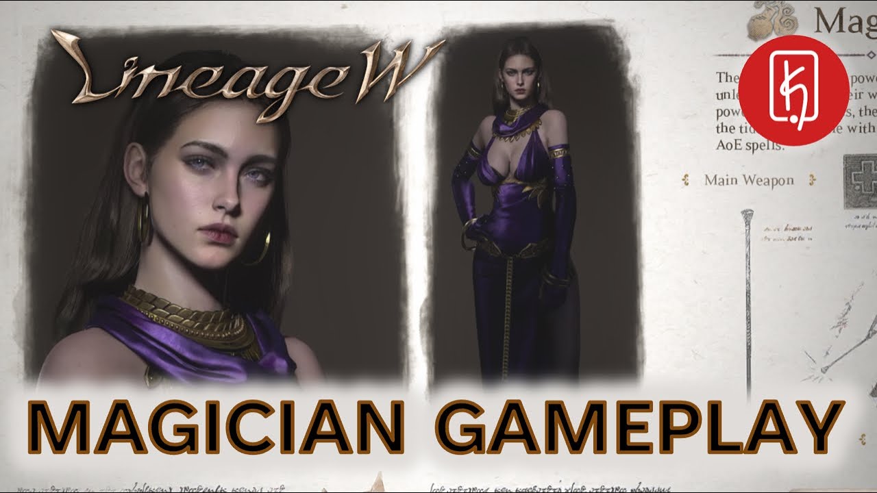 Lineage W - Игровой процесс за класс Мага