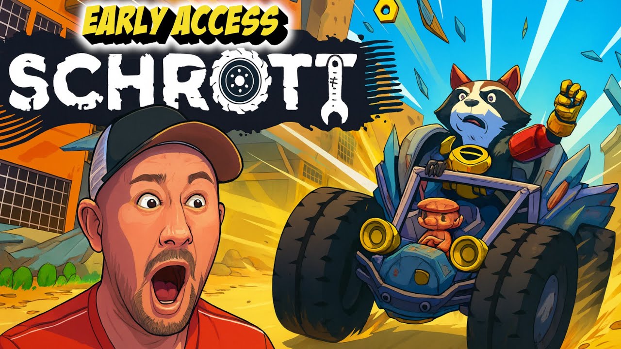 SCHROTT - VOLLGAS ROGUELITE um die Welt mit einem Waschb&auml;r 🦝  | Early Access Gameplay Deutsch