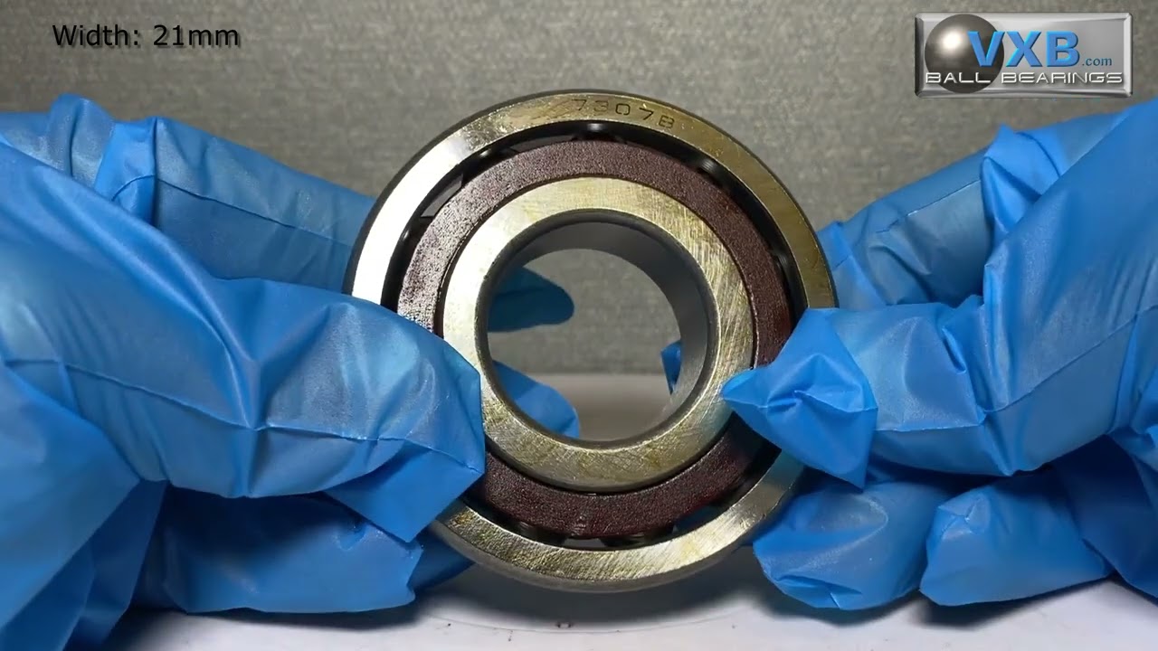 7307B Single Row Angular Contact Spindle Ball Bearing 35x80x21mm