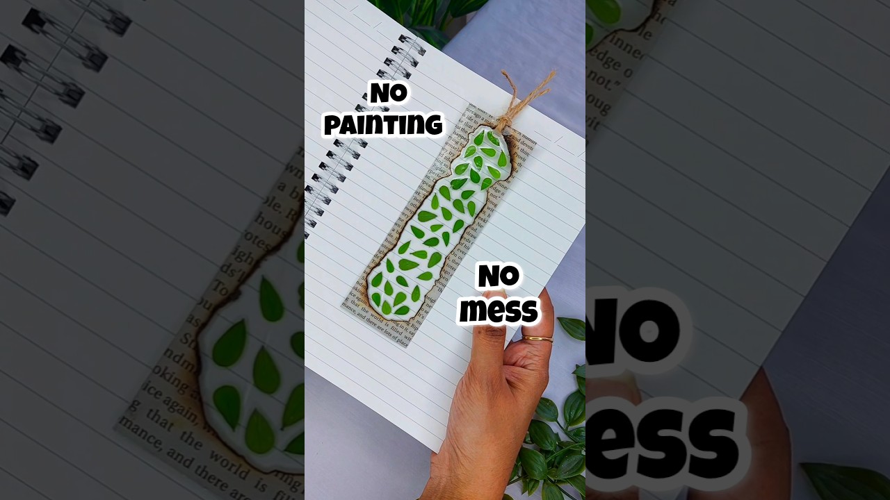 Bina Painting kiye kuch Banate hain... #leaves #diy #craft #bookmark