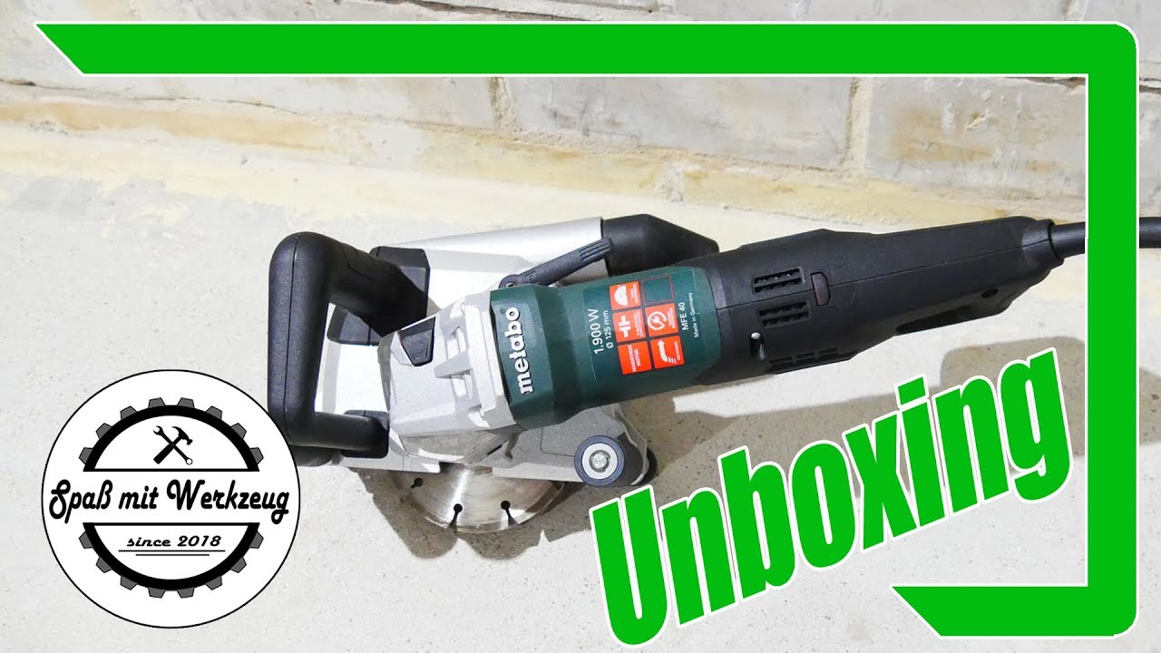 Metabo MFE40 Mauernutfräse Unboxing