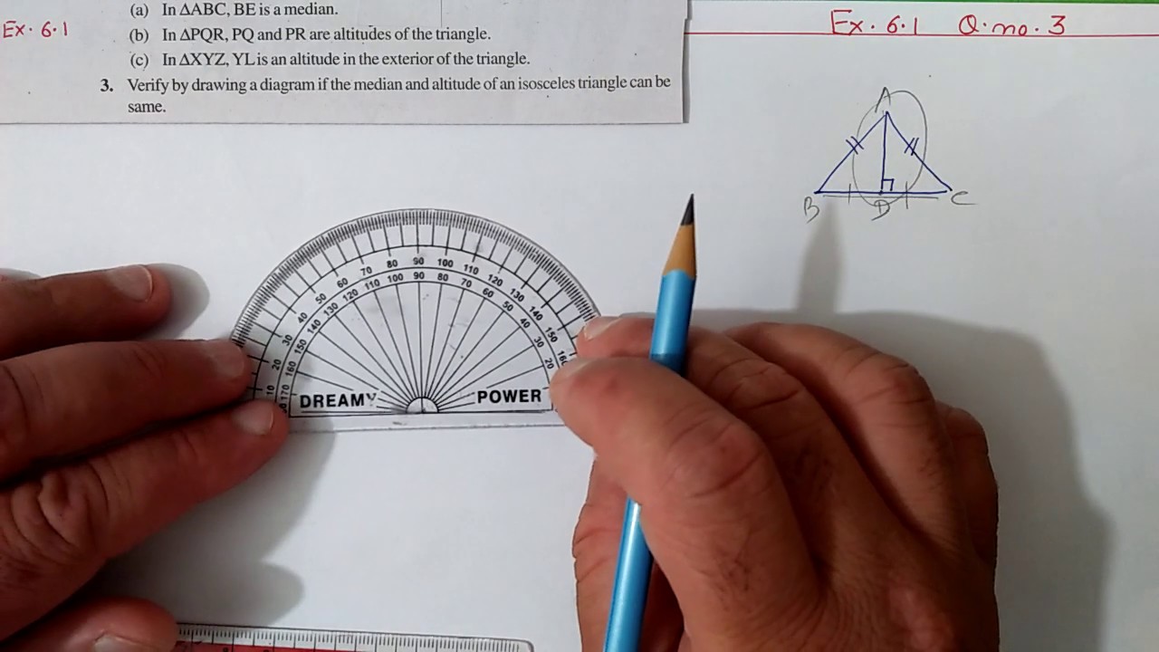 Q.3 Ex.6.1 Chapter:6 The Triangle And Its Properties | Ncert Maths Class 7 | Cbse Board
