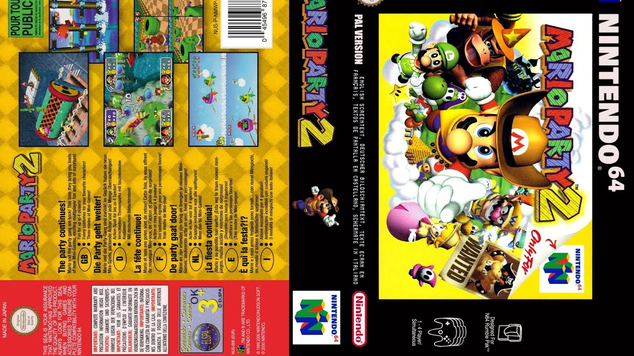 Mario Party 2 (N64/2000) Gameplay 4K 3/3
