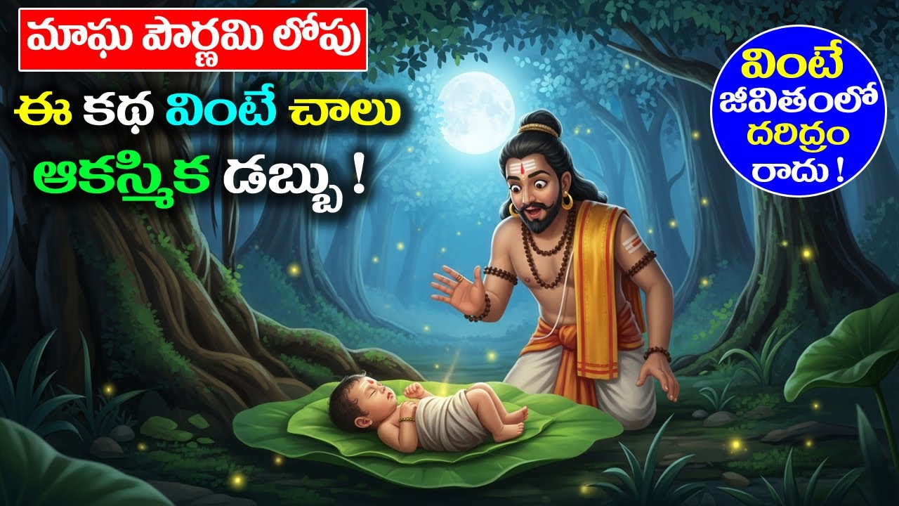 మాఘ పౌర్ణమి లోపు ఈ కథ వింటే చాలు ఆకస్మిక డబ్బు ! || #maghapurnima #katha