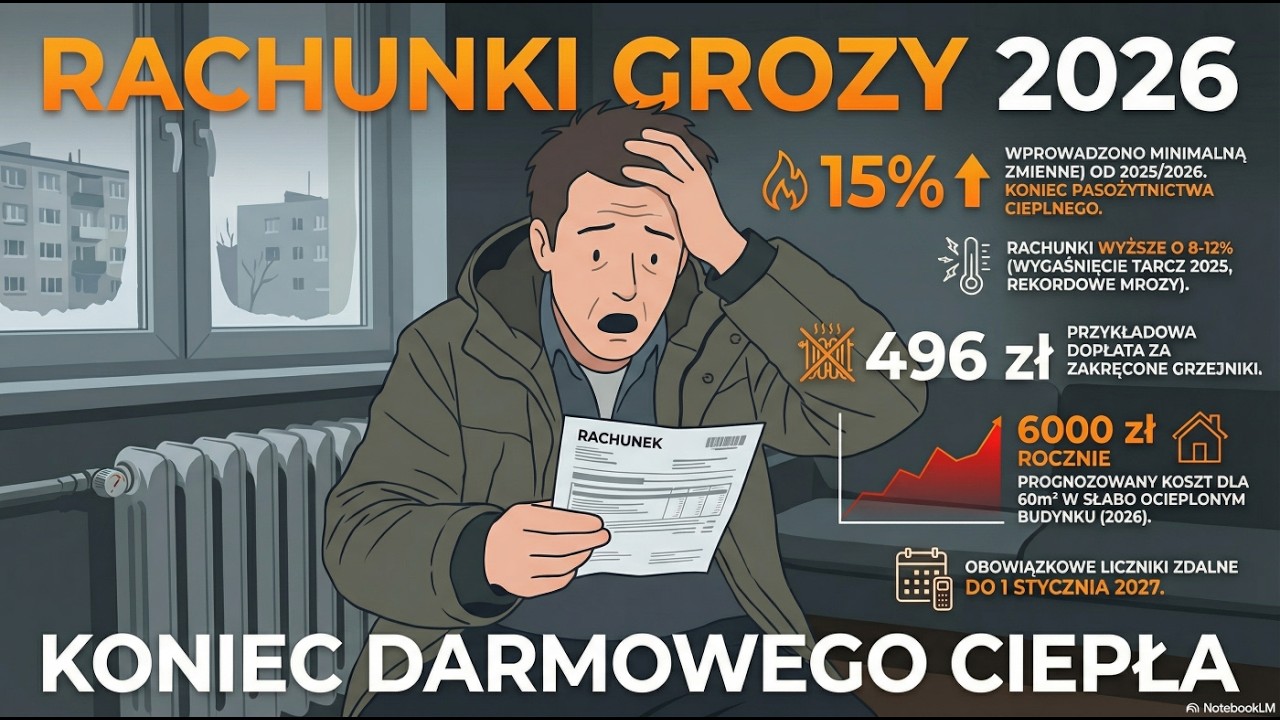 Zakręcisz kaloryfer? I tak zapłacisz! 🌡️ Koniec „darmowego” ciepła w blokach [Sezon 2025/2026]