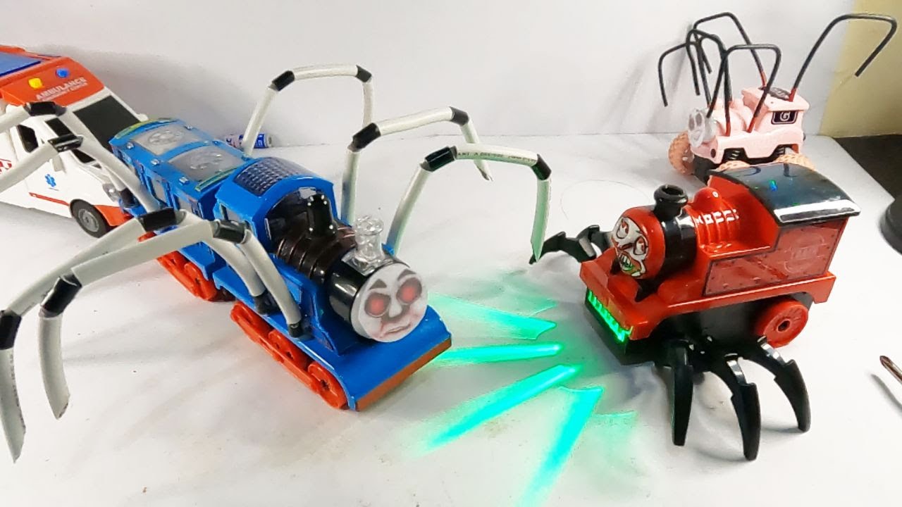 Unboxing Long Spider Train and Choco Charles