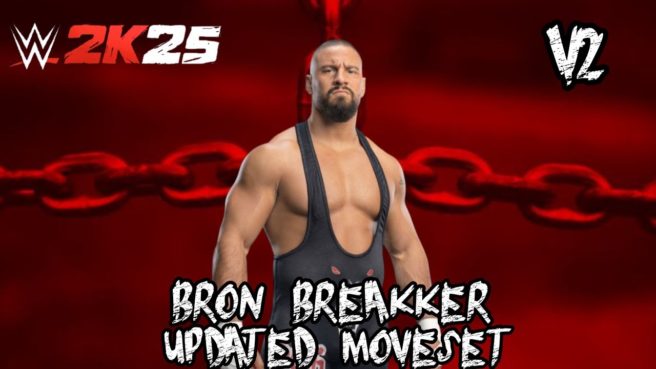 WWE 2K25 Bron Breakker Updated Moveset V2 + Superstar Settings