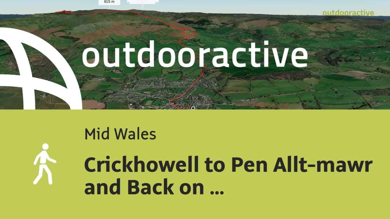 Flyover video: Crickhowell to Pen Allt-mawr and Back on March 14, 2026