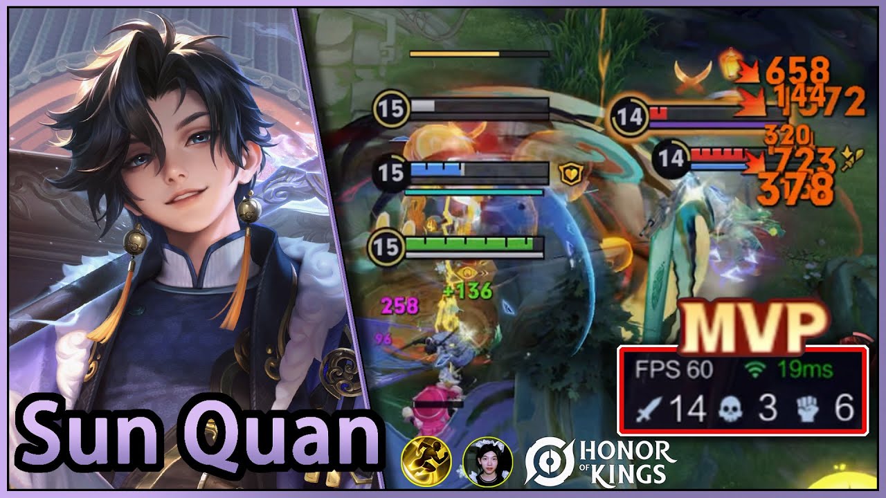 Sun Quan ｜Sun Quan Gameplay: How to Play This Hero？｜Gameplay de Sun Quan: Como jogar este herói?｜HOK