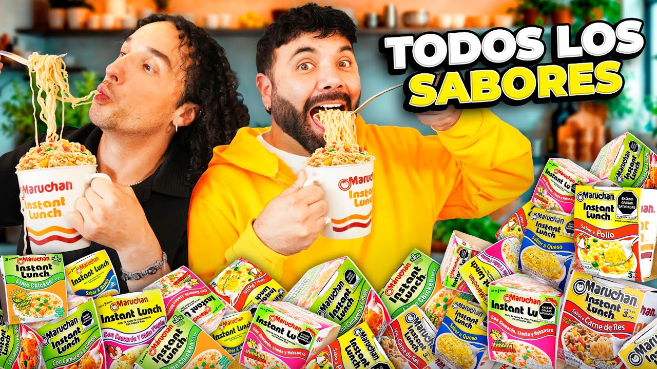 PROBAMOS TODOS LOS SABORES DE MARUCHAN 🔥🥹 | LOS RUL&Eacute;S